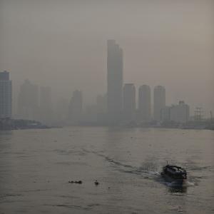 Severe air pollution in Bangkok