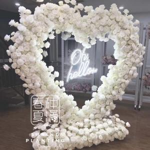 Heart Shape Wedding Decoration Artificial Flower Arch