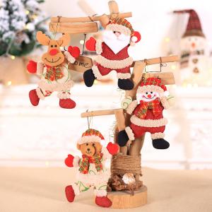 Christmas Decorations Snowman Elk Gift Small Doll Ornaments Christmas Tree Decoration