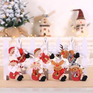 Christmas Santa Claus Doll Christmas Tree Plush Toy Ornament Pendant Christmas Decoration