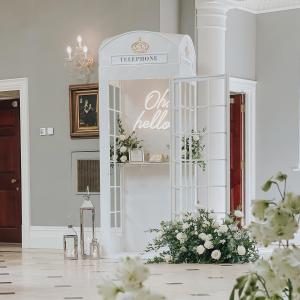 Wedding Decoration White London Telephone Booth