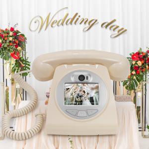 brand new 1080P Video Audio Guestbook for Wedding Decoration Telephone Booth Recorder Audio Guestbook