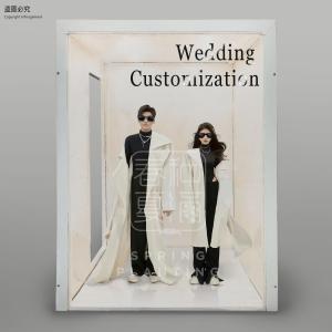 hot sell wedding party decoration event supplies acrylic magazinebooth box backdrop stand wedding photo box